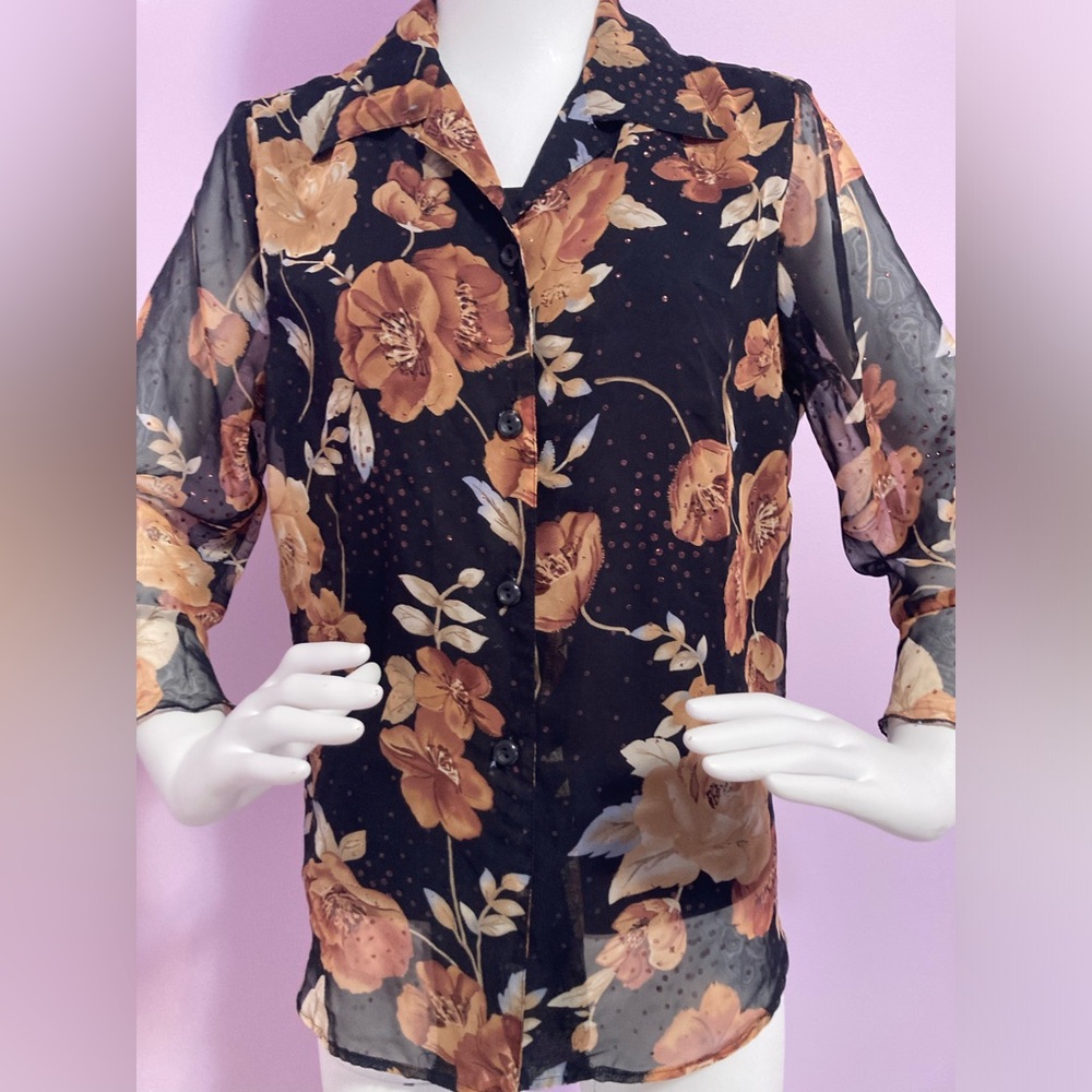 Blouse with attached she'll